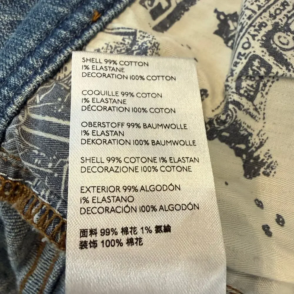 Anthropologie Pilcro Women’s jeans, slim boyfriend, distressed, light wash, 27 - Picture 8 of 8